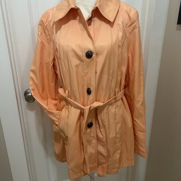 Black Rivet Trench-coat - L - Picture 1 of 2